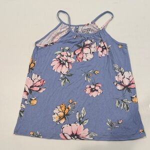 Bailey Blue Floral Tank Top for Kids